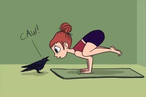 Une p'tite poule qui rêve de voler comme un corbeau (Kakāsana) Une p'tite poule qui rêve de voler comme un corbeau (Kakāsana)